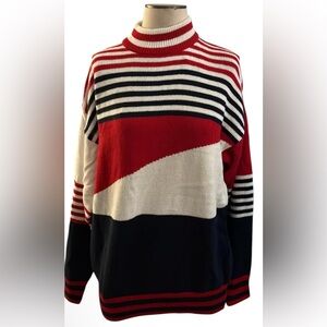 NWT Aureus Vintage Americana Sweater XL USA Red White Blue Unisex Patriotic Mens